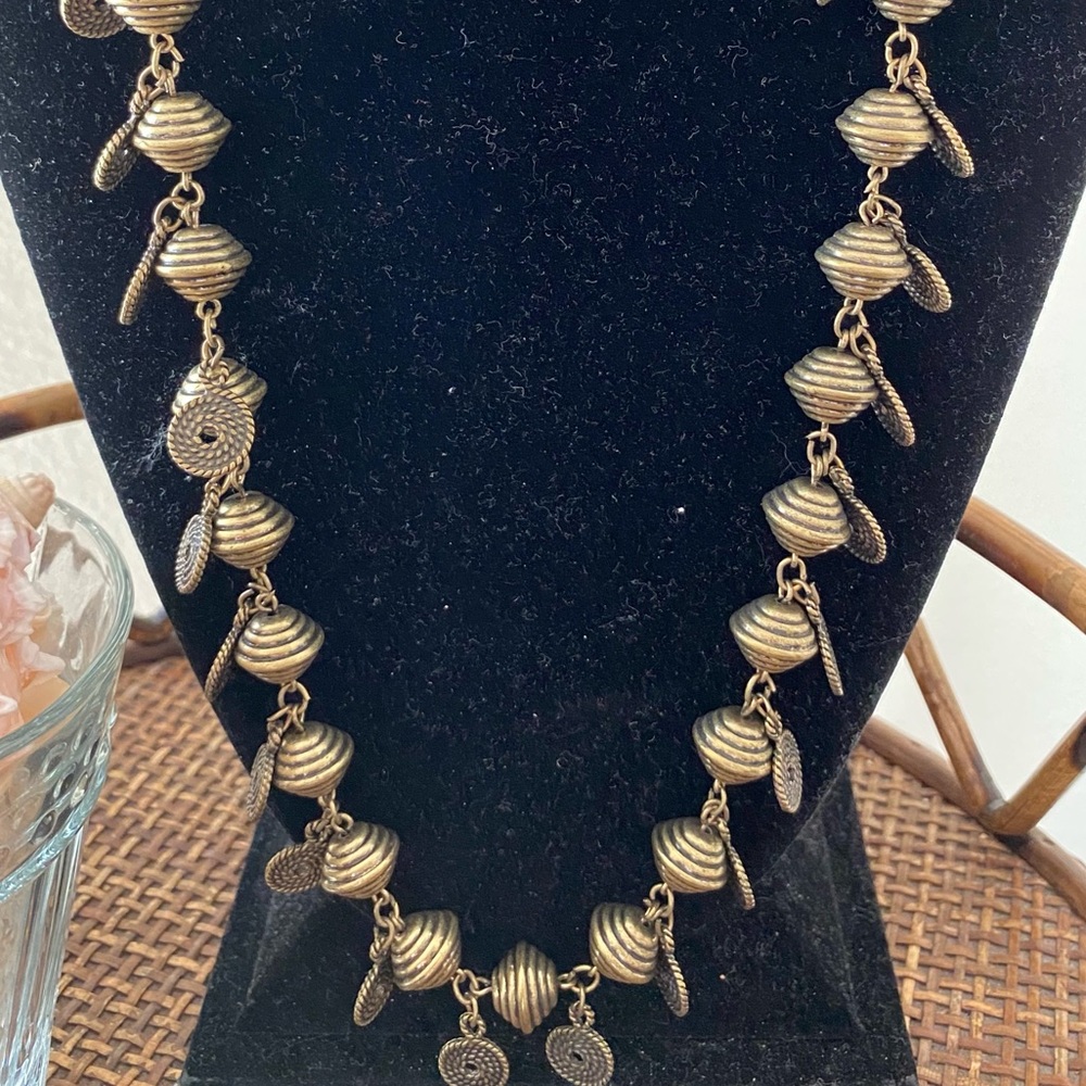 Nordstrom Bronze Multiple Drop Statement Necklace - image 6